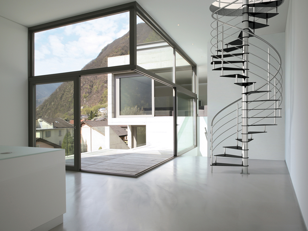 Scale per mansarda: ferro e legno, dal design moderno casa luce Scala Moderna disegno