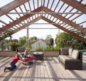 Terrazza con pergola