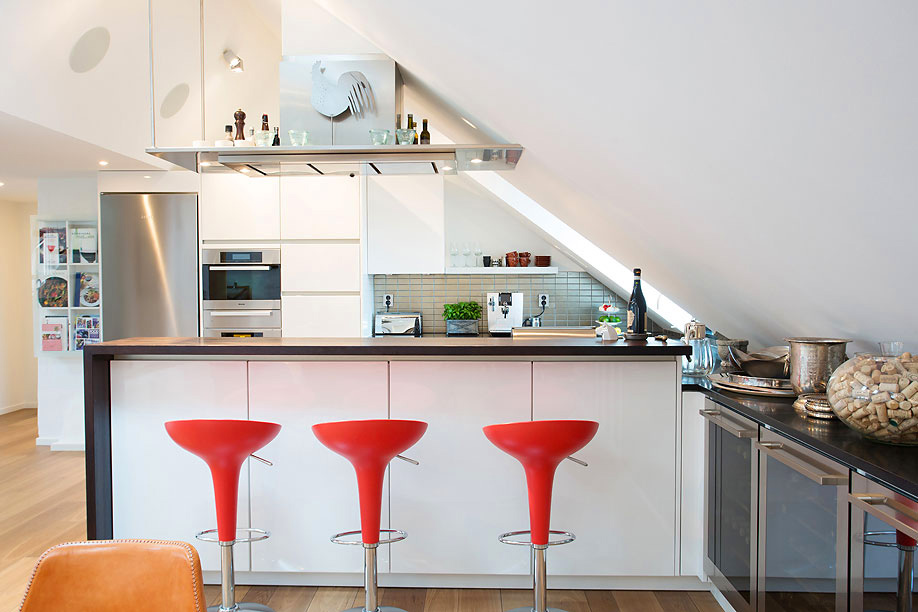 Idee per una cucina in mansarda mansarda.it Cucine per mansarde foto