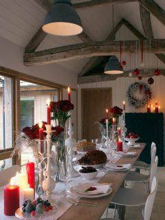 Sala da pranzo natalizia