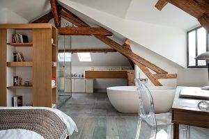 Bagno in mansarda