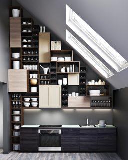 Cucina mansardata