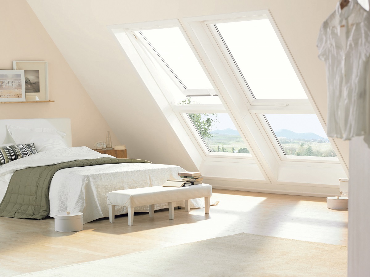 camera da letto con finestre VELUX