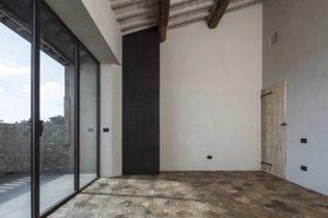 zona giorno con terrazzo
