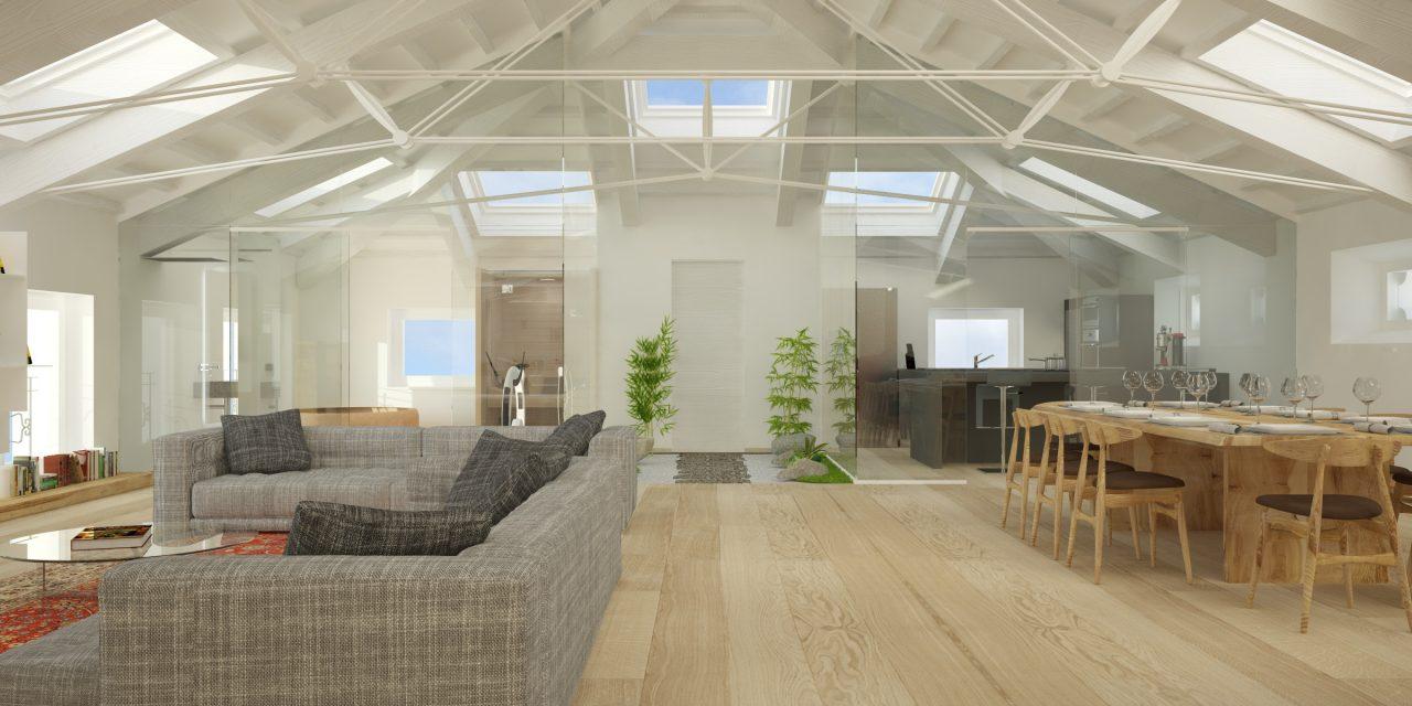 Colore Parete Con Travi In Legno