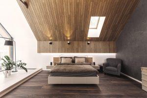 camera da letto su soppalco