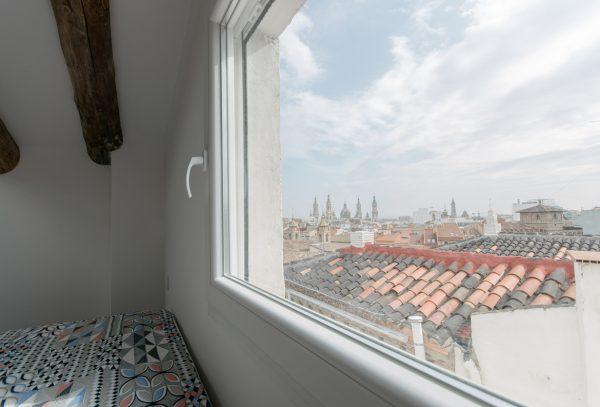 Vista dalla finestra della camera da letto