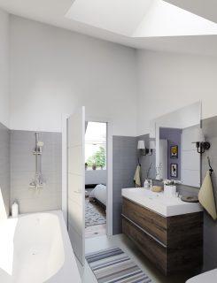 bagno con lucernario