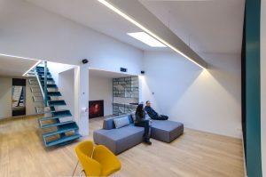 living salotto con scala