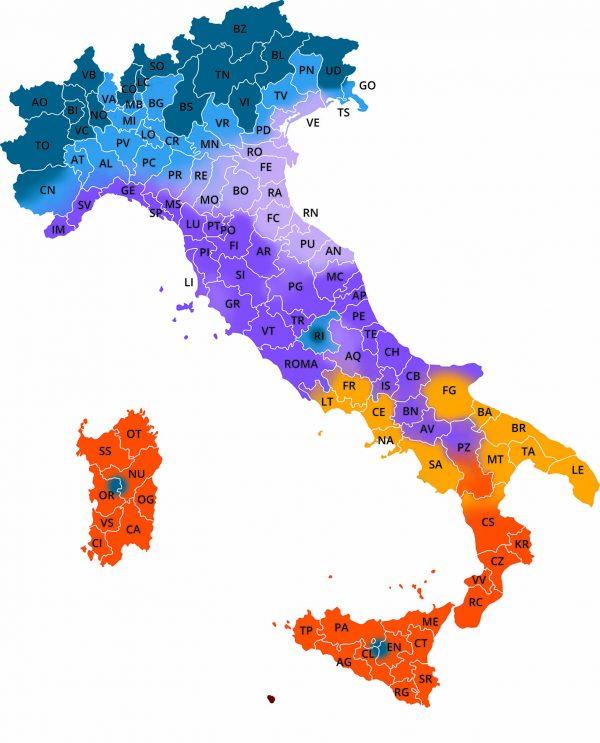 zone climatiche Italia