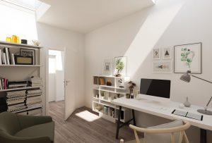 ufficio con tetto piano