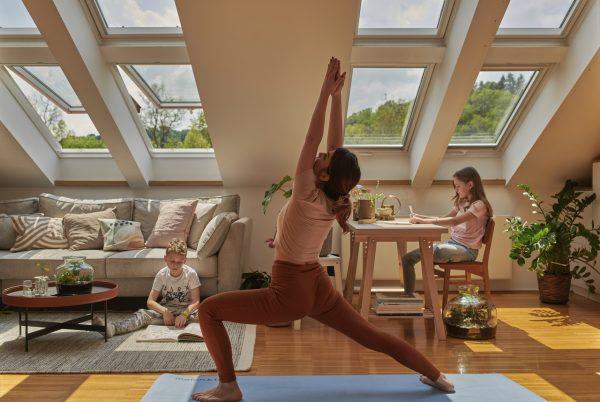 yoga in mansarda