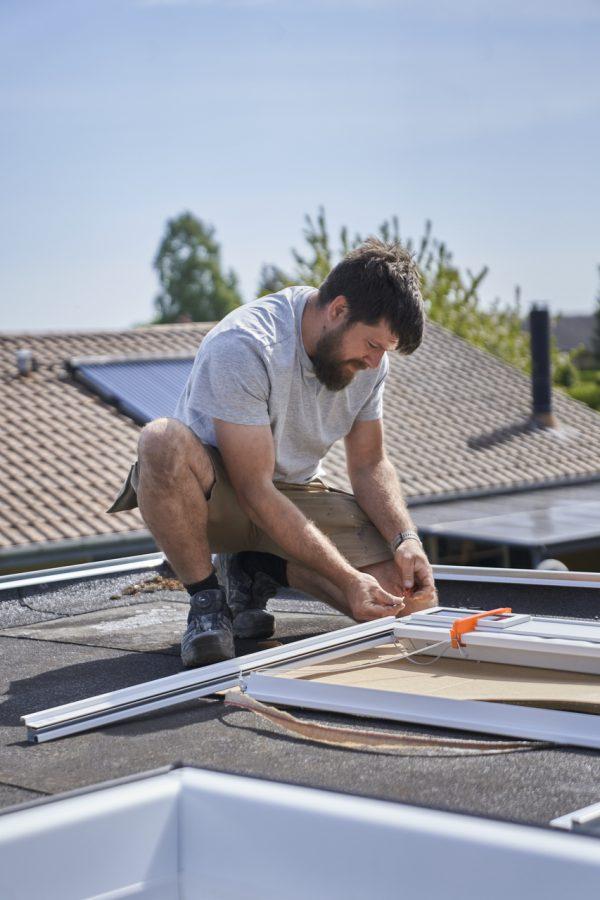 installazione finestra per tetti piani