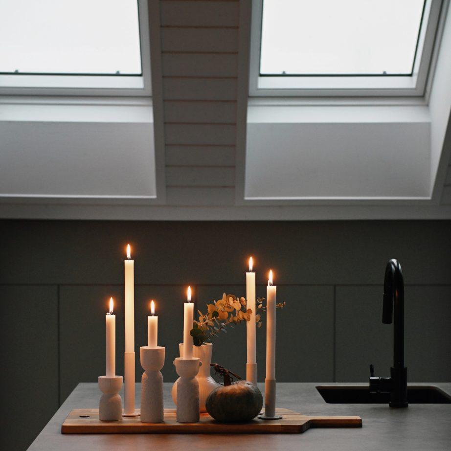 candele con finestre