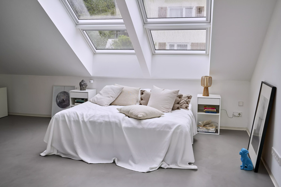 letto letto con finestre