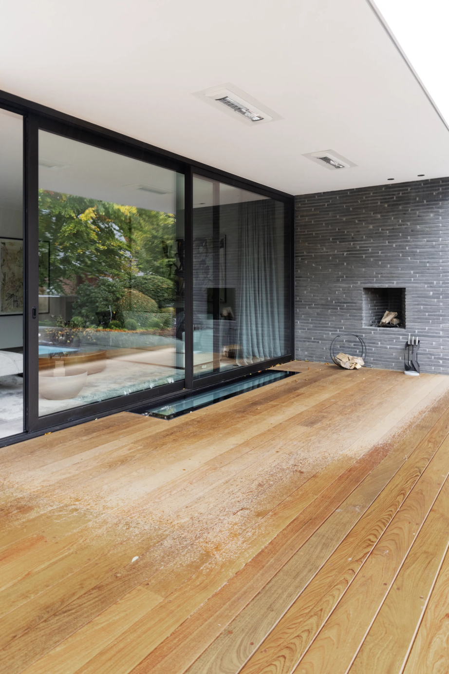 terrazza con lucernario walk on